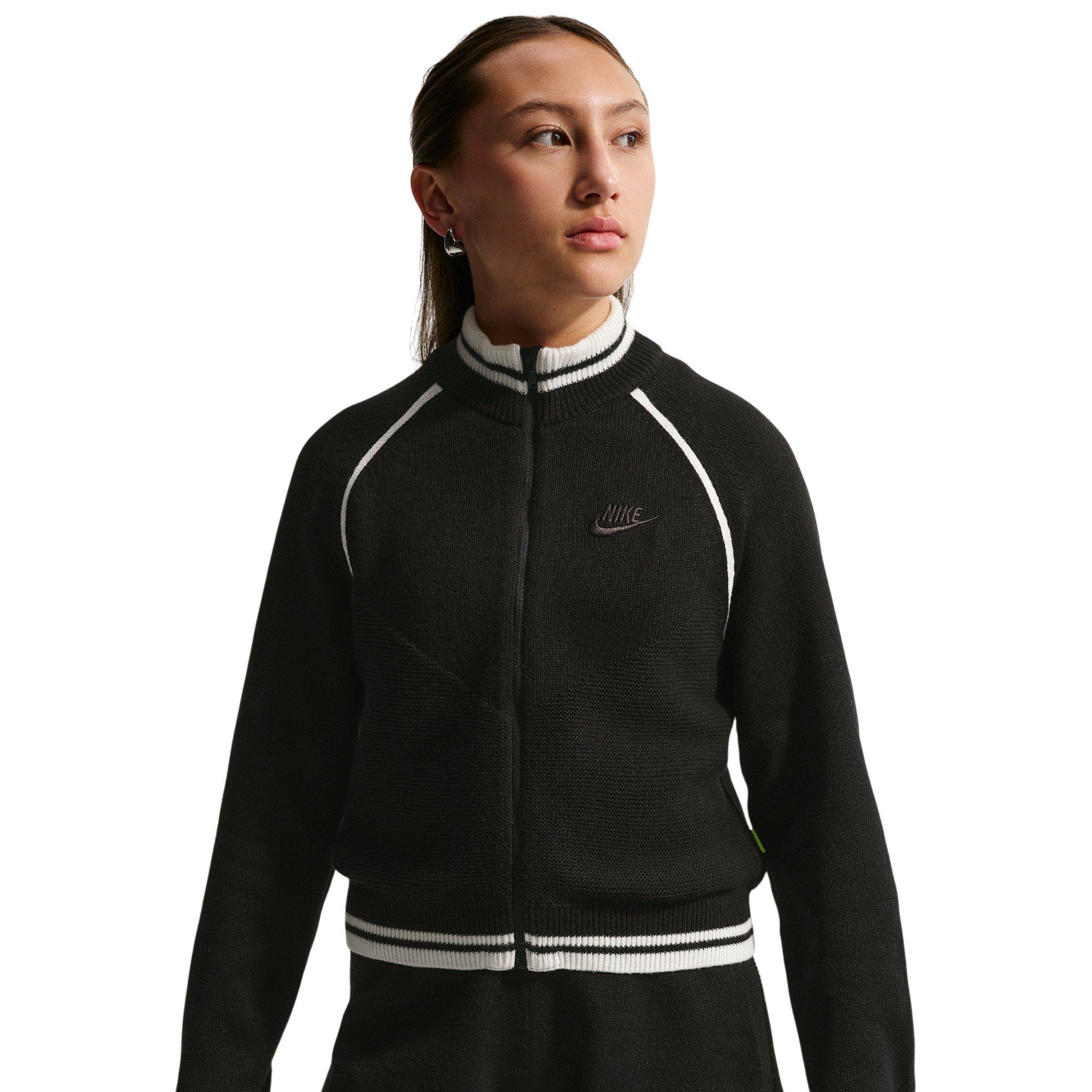 Nike Big Girls' Sportswear Collection Sweater Track Jacket - Black - BLACK